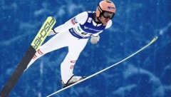 Stefan Kraft schaffte auf dem Kulm den Qualifikationssieg. (Bild: Sepp Pail)