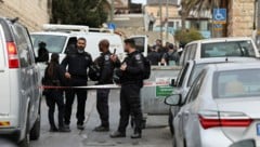 Nahe der Altstadt von Jerusalem sind am Samstagvormittag zwei Menschen durch Schüsse verletzt worden. (Bild: AFP/Ahmad Gharabli)