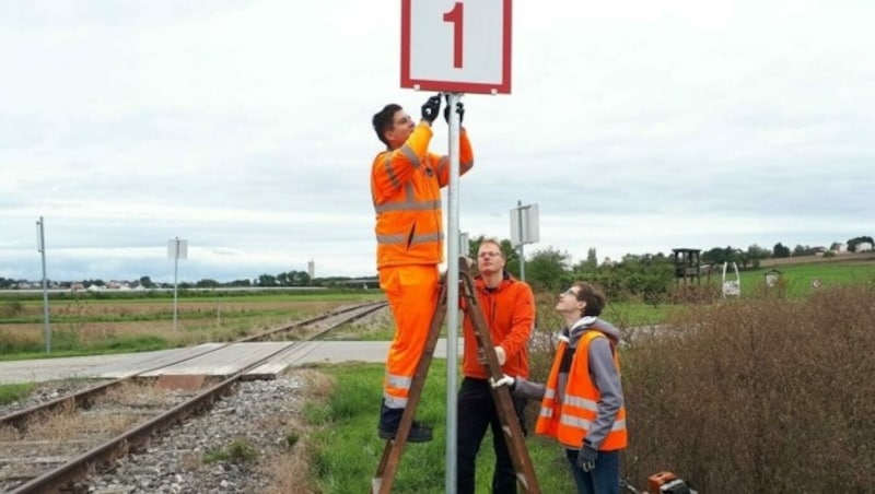 Einsatz bis auf den letzten Handgriff: Freiwillige im Teamwork. (Bild: NÖ Landesbahnen)