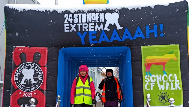 Winterliche Wetterverhältnisse bei der Extrem Tour (Bild: Verein 24 Stunden Burgenland Extrem)