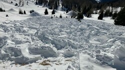 Der Skitourengeher dürfte das Schneebrett auf der Gontalscharte selbst ausgelöst haben. (Bild: LPD Kärnten)
