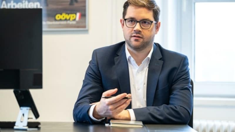 OÖVP-Landesgeschäftsführer Florian Hiegelsberger (Bild: Peter C.Mayr)