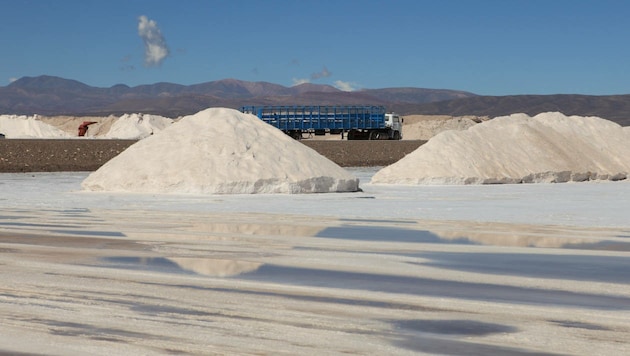 Eine Lithium-Abbaustätte in Chile (Bild: stock.adobe.com)