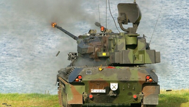 Ein Gepard-Flugabwehrpanzer der deutschen Bundeswehr (Bild: APA/AFP/BUNDESWEHR/Michael MANDT)