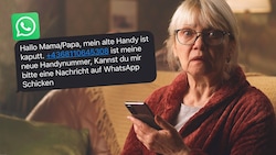 Mit dieser Nachricht locken Cyberkriminelle österreichische Eltern in die Falle: Den Opfern werden Tausende Euro abgeknöpft. (Bild: stock.adobe.com, Screenshot krone.at, Krone KREATIV)