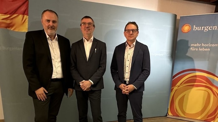 Landeschef Doskozil präsentierte mit Architekt Manfred Gräber und ...