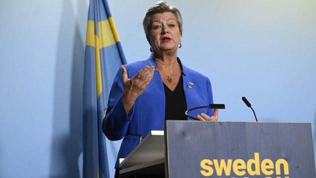 EU-Kommissarin Ylva Johansson (Bild: AFP)