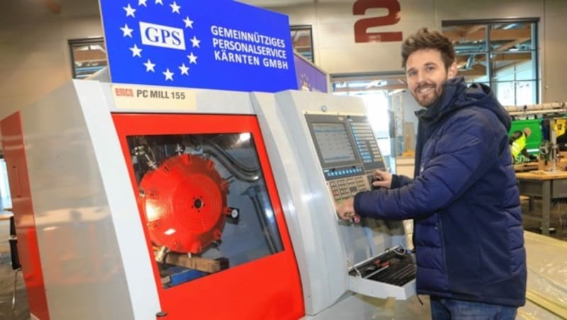 An der CNC-Fräsmaschine der Industriellenvereinigung können Werkstücke gefertigt werden. (Bild: Rojsek-Wiedergut Uta)