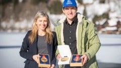 Matthias Mayer und seine Frau Claudia beim Afritzer See (Bild: GEPA pictures)