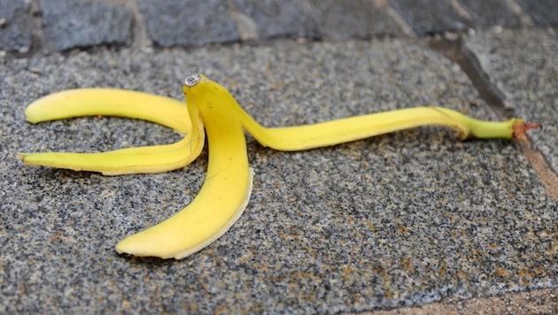 Bananenschalen: Die geruchsintensiven Objekte sind unbedingt aus dem Auto zu entfernen. (Bild: Markus Wenzel)