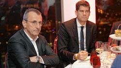 Gerhard Götschhofer (links) und Bernhard Neuhold: zwei Schlüsselfiguren beim Milletich-Rücktritt (Bild: GEPA pictures)