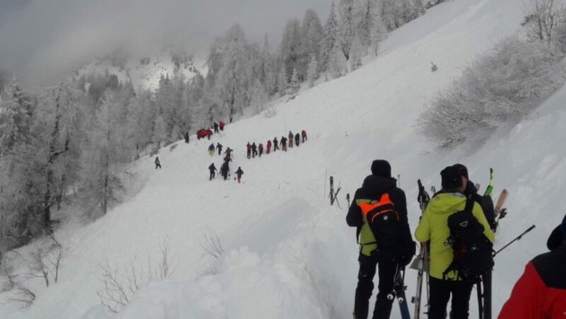 Lawinenabgang auf Rodelbahn: Keine Verschütteten gefunden! (Bild: zoom.tirol)