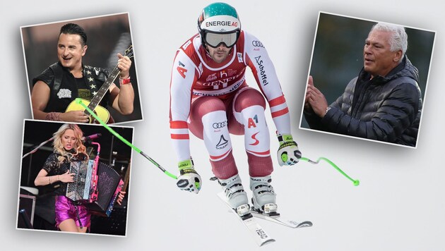 Sänger, Moderatoren und Ex-Sportler nennen uns ihre Favoriten für die Ski-WM. (Bild: GEPA/Walter Pernkopf/picturedesk.com/Pail Sepp)