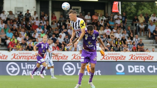 Ein letztes Mal spielt der LASK (li. Luckeneder) in Pasching. (Bild: Scharinger Daniel)