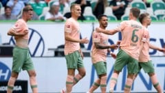 Werder Bremen jubelt über drei wichtige Punkte im Tabellenmittelfeld. (Bild: APA/AFP/Ronny Hartmann)