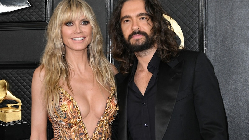 Heidi Klum zog bei den Grammy Awards in Los Angeles mal wieder alle Blicke auf sich. (Bild: APA/AFP/Robyn BECK)