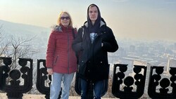 Im Jänner konnte Elvira Bauer ihren Sohn in Armenien treffen. (Bild: zVg)
