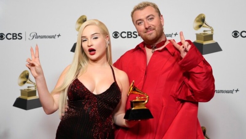 Kim Petras und Sam Smith (Bild: APA/Jae C. Hong/Invision/AP)