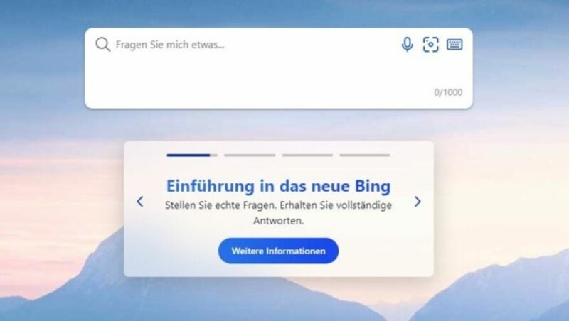 Microsoft testet eine neue Version seiner Suchmaschine Bing, mit der man sich - siehe Video oben - unterhalten können soll wie mit einem Menschen. (Bild: bing.com)