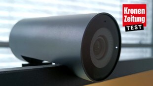 La Dell Pro Webcam puntúa en la prueba con sus numerosas opciones de configuración.  (Imagen: Sebastian Räuchle, Krone KREATIV)