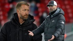 Graham Potter (l.) kontert die Kritik von Jürgen Klopp. (Bild: APA/AFP/POOL/Nick Potts/AP Photo/Dave Thompson)