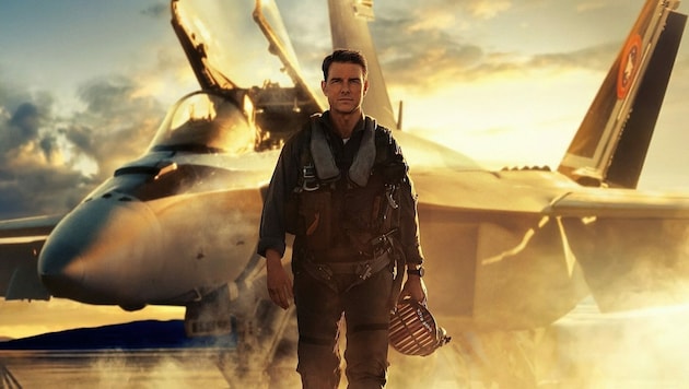 „Top Gun: Maverick“ mit Tom Cruise ist für sechs Oscars nominiert und ist für Abonnenten von Paramount+ verfügbar. (Bild: Paramount+)