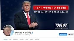 Trumps Facebook-Profil präsentiert sich nach wie vor unverändert. Der letzte Eintrag stammt vom 6. Jänner 2021. (Bild: facebook.com/DonaldTrump)
