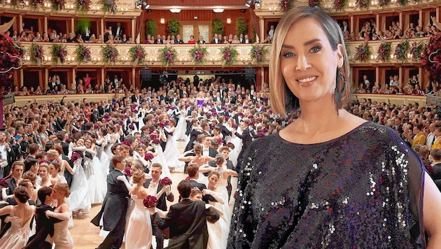 Nadja Bernhard moderiert erstmals den Wiener Opernball. (Bild: Starpix/Alexander Tuma, ORF, Krone KREATIV)