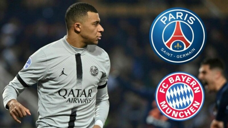 Spielt Kylian Mbappe gegen die Bayern doch? (Bild: AFP/SID)