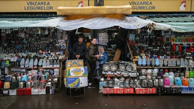 Der Zentralmarkt in Chisinau, der Hauptstadt Moldaus (Bild: AFP)