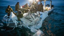 Am 4. Februar hatte ein US-Kampfjet vor der Küste South Carolinas einen chinesischen Ballon abgeschossen. (Bild: APA/AFP/US NAVY/Petty Officer 1st Class Tyler)