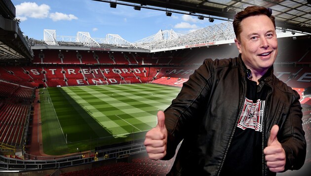 Elon Musk könnte schon bald der neue Besitzer von Manchester United werden. (Bild: APA/AFP/POOL/Britta Pedersen)