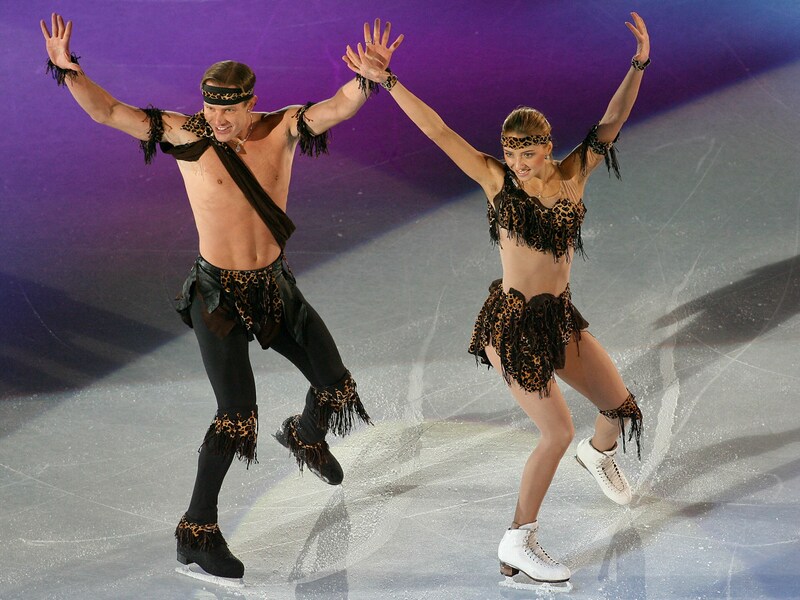 Roman Kostomarov und Partnerin Tatjana Navka (Bild: AFP)