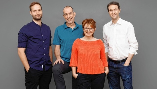 V. l. n. r.: Paul Mayer (CDO), Klaus Candussi (Co-Gründer), Walburga Fröhlich (CEO), Ernst Stelzmann (CFO) von Capito. (Bild: Capito)