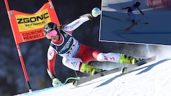 Ricarda Haaser schied früh aus. (Bild: GEPA pictures, Screenshot ORF)