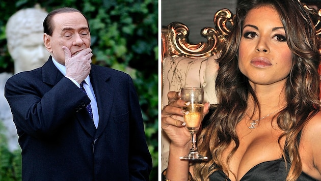 Silvio Berlusconi, Karima El Mahroug, aka Ruby (Bild: AFP PHOTO / FILES/ FILIPPO MONTEFORTE/GIUSEPPE ARESU)