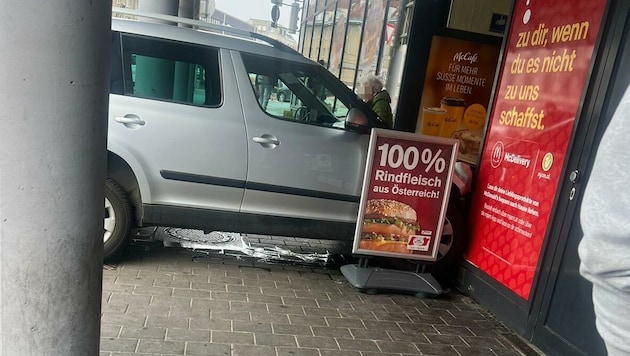 Verletzt wurde bei dem Missgeschick zum Glück niemand. (Bild: "Krone"-Leserreporter, Krone KREATIV)