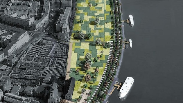 Das „Donaupark Urfahr“-Projekt von Architekt Boris Podrecca aus dem Jahr 2003. (Bild: Boris Podrecca)