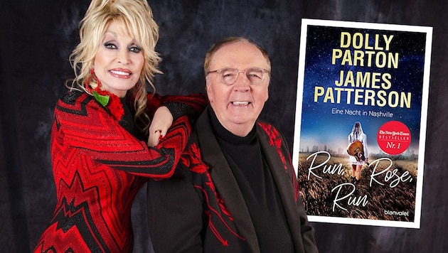 Dolly Parton & James Patterson: das Team hinter dem Roman (Bild: JB Rowland, Blanvalet, Krone KREATIV)