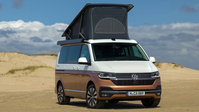 Auch der Campingbus namens California basiert auf dem VW T6.1. (Bild: Volkswagen)