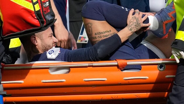 Verletzt: Neymar (Bild: Copyright 2023 The Associated Press. All rights reserved)