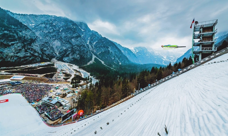 Die Skisprung-Schanze von Planica (Bild: EXPA Pictures. Alle Rechte vorbehalten. // EXPA Pictures. All rigths reserved.)