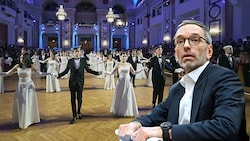 Herbert Kickl bricht mit der Tradition und geht als amtierender FPÖ-Chef nicht zum Akademikerball. (Bild: APA/ROLAND SCHLAGER, APA/FPÖ/MIKE RANZ, Krone KREATIV)