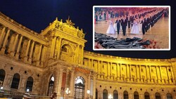 Leichensäcke in der Hofburg - mit derartigen Fotomontagen (kl. Bild) machen Kritiker in den sozialen Medien Stimmung gegen die Veranstaltung in der Wiener Hofburg. (Bild: zVg, Klemens Groh, Krone KREATIV)