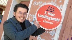 Benjamin Rammel ist Jugendkandidat für die Grünen Kärnten. (Bild: Rojsek-Wiedergut Uta)