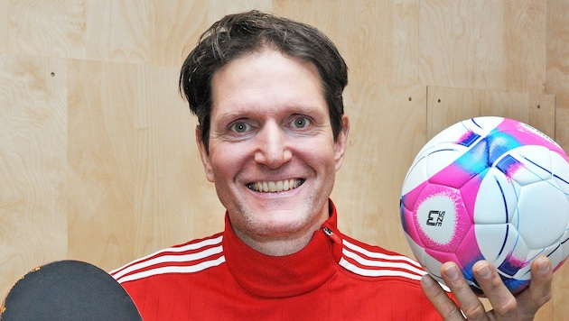 Christian Jagersberger ist Sportlehrer mit Leib und Seele und hält seine Gemeinde fit (Bild: Pressefoto Franz Crepaz)