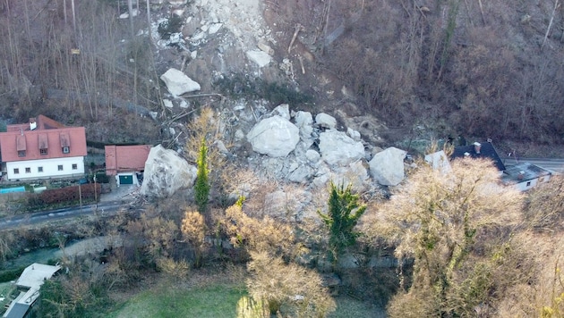 Bei dem Felssturz in Steyr wurden zwei Menschen getötet. (Bild: Einöder Horst)