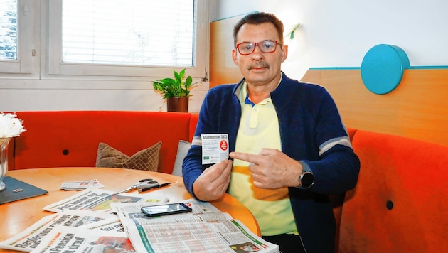 Slavko Rieder sammelte fleißig Stimmzettel. (Bild: GERHARD SCHIEL)