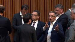Hochemotionale Sitzung im Nationalrat, im Mittelpunkt einmal mehr der FPÖ-Chef (Bild: Screenshot/tvthek.orf.at)