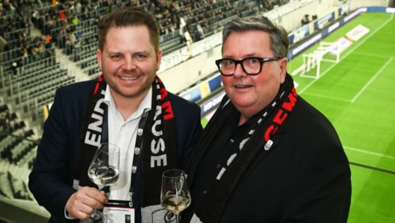 BWT-Business-Club-Chef Benni Wagner (l.) und Dieter Recknagl (KOOP). (Bild: Markus Wenzel)